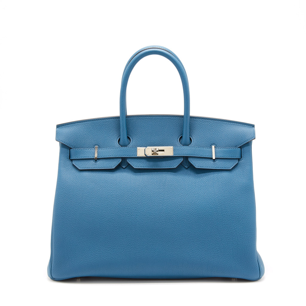 HERMES BIRKIN 35 TOGO BLEU COBALT SHW