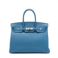 HERMES BIRKIN 35 TOGO BLEU COBALT SHW