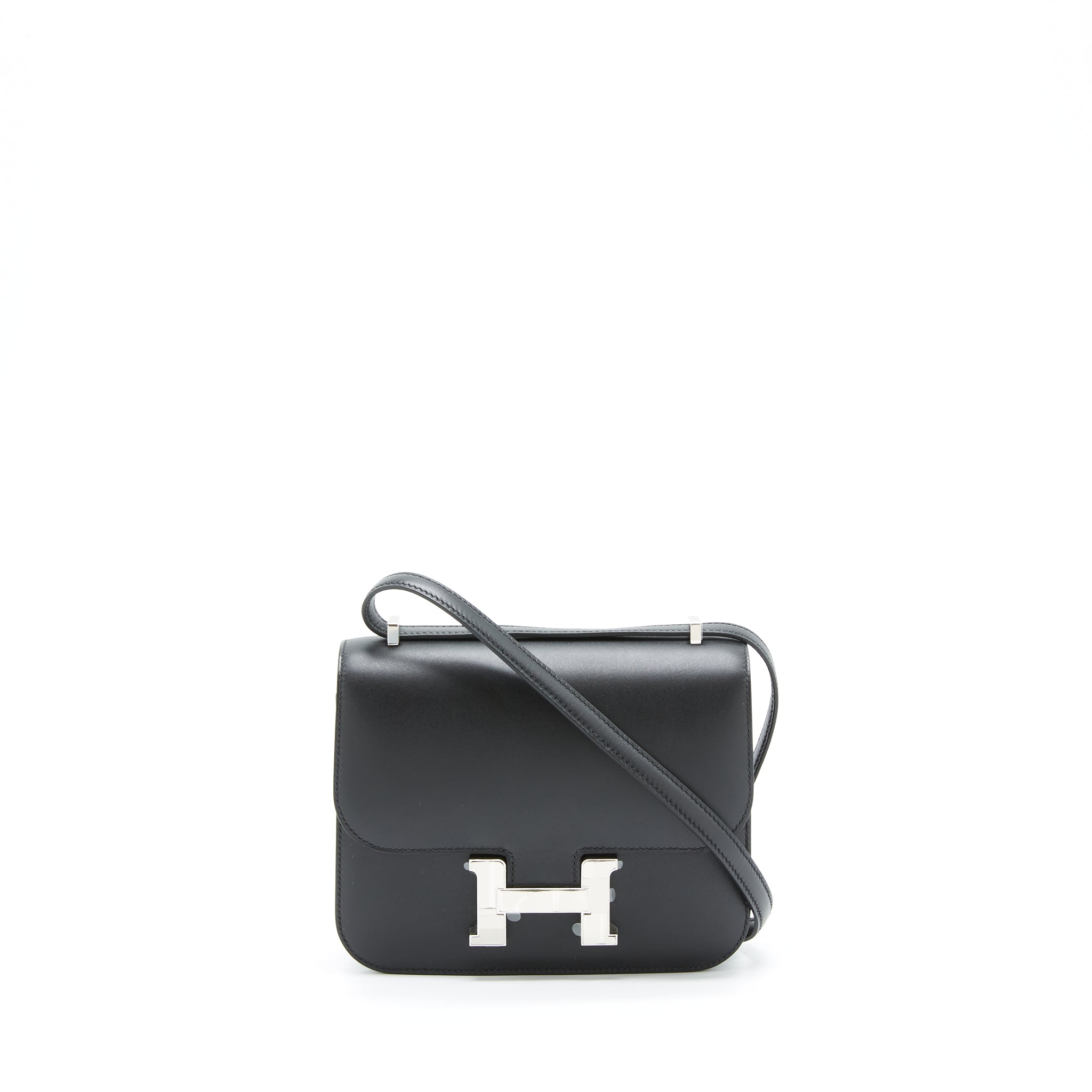 HERMES MINI CONSTANCE STUDIO DISCO LIMITED MONSIEUR LEATHER BLACK WITH SHW