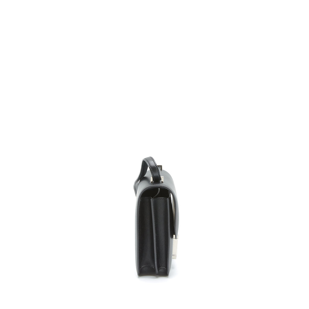 HERMES MINI CONSTANCE STUDIO DISCO LIMITED MONSIEUR LEATHER BLACK WITH SHW
