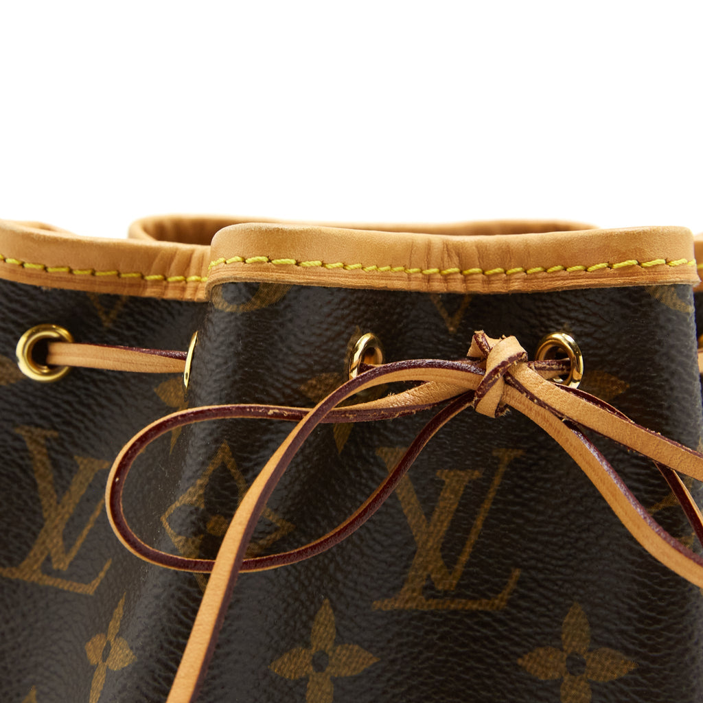 LOUIS VUITTON NANO NOE MONOGRAM CANVAS GHW