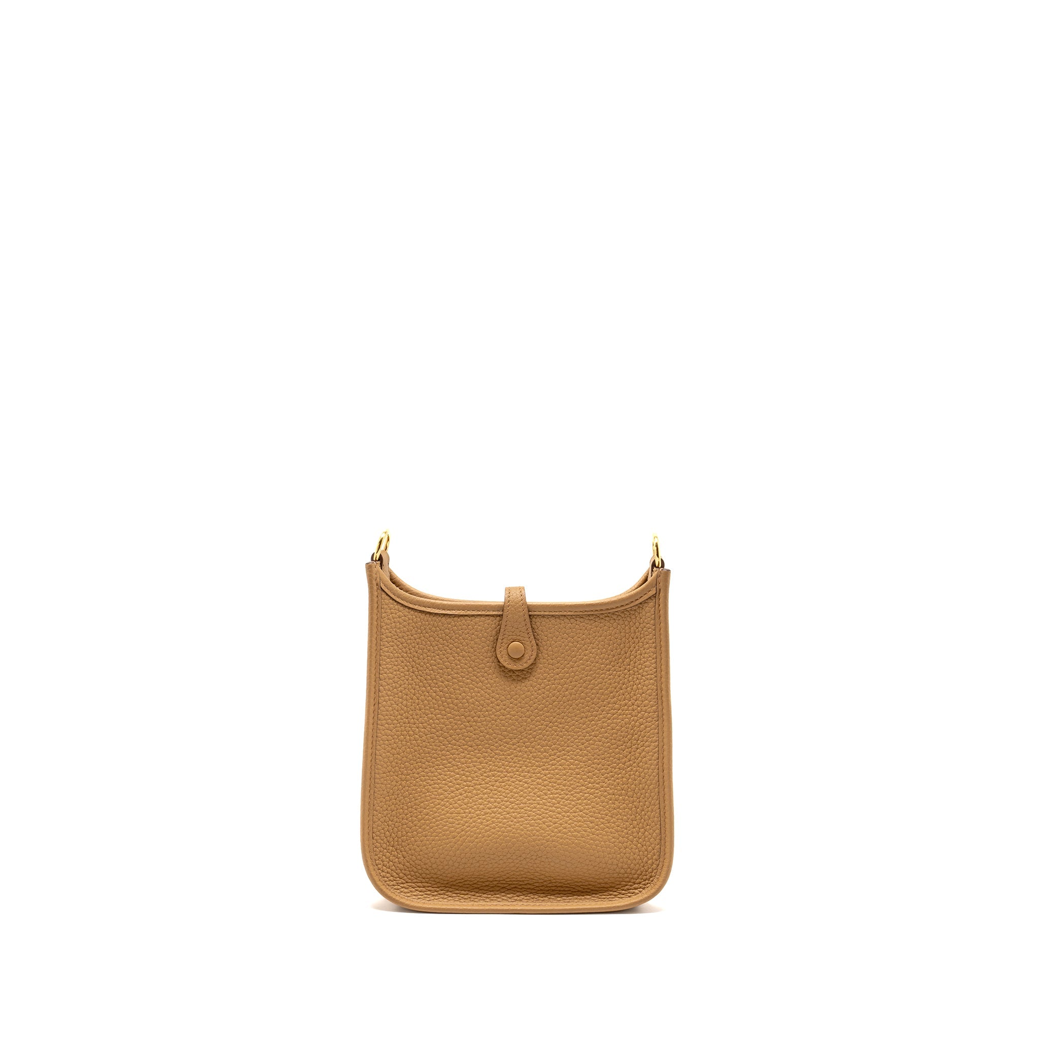 HERMES MINI EVELYNE CLEMENCE BISCUIT GHW