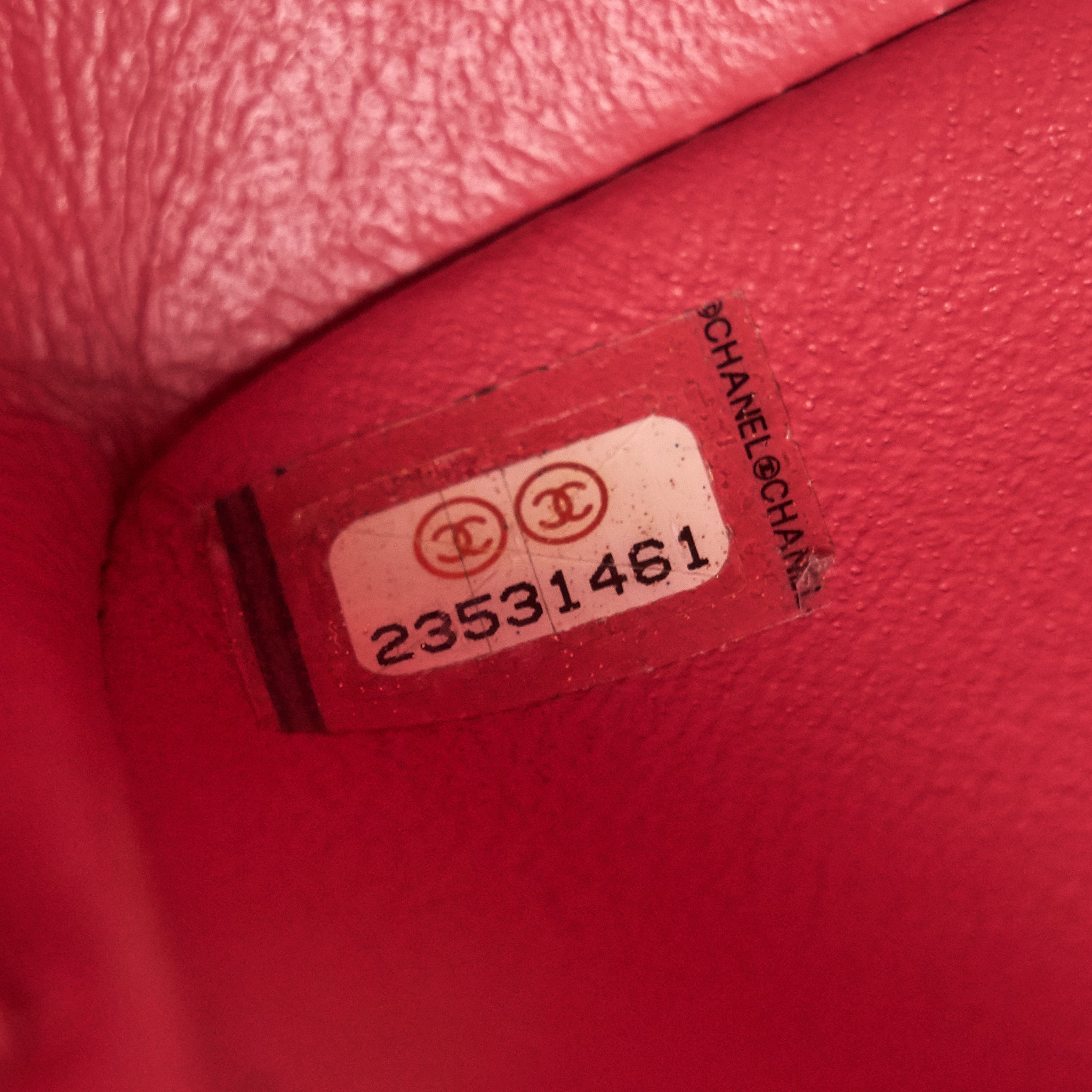 CHANEL MINI RECTANGULAR CAVIER 17C CORAL PINK LGHW