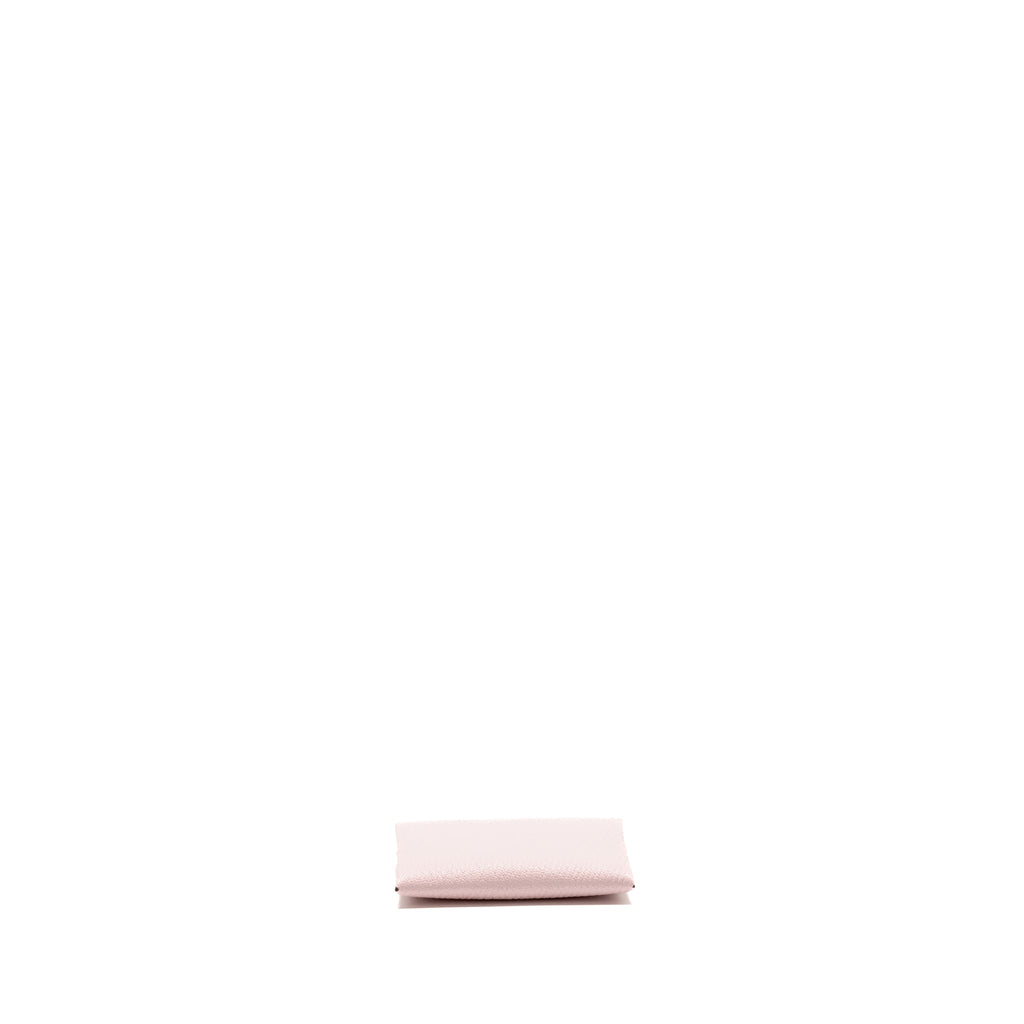 HERMES CALVI CARD HOLDER CHEVRE MYSORE ROSE DARLING SHW