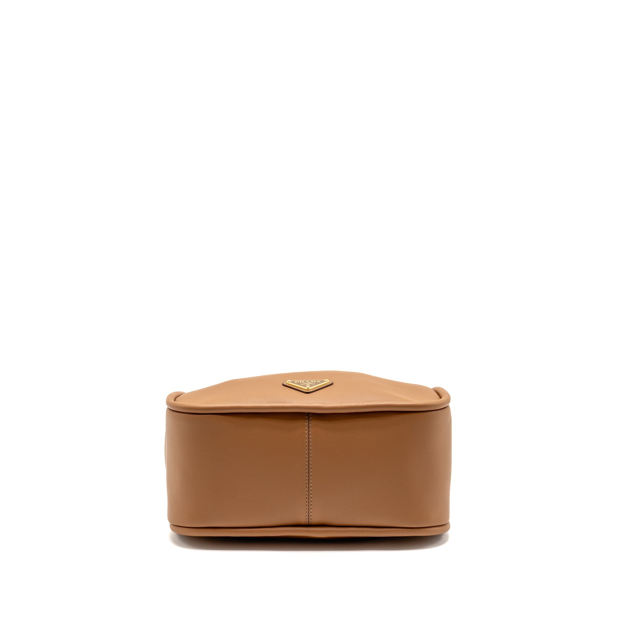 PRADA DARLING HANDBAG CALFSKIN CARAMEL GHW