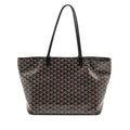 GOYARD ARTOIS BAG PM GOYARDINE CANVAS/CHEVROCHES CALFSKIN BLACK SHW
