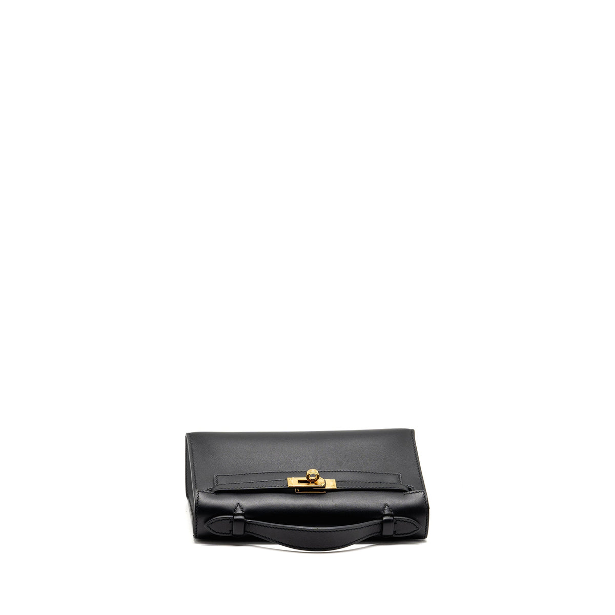 Hermes Kelly Pochette Swift Black GHW