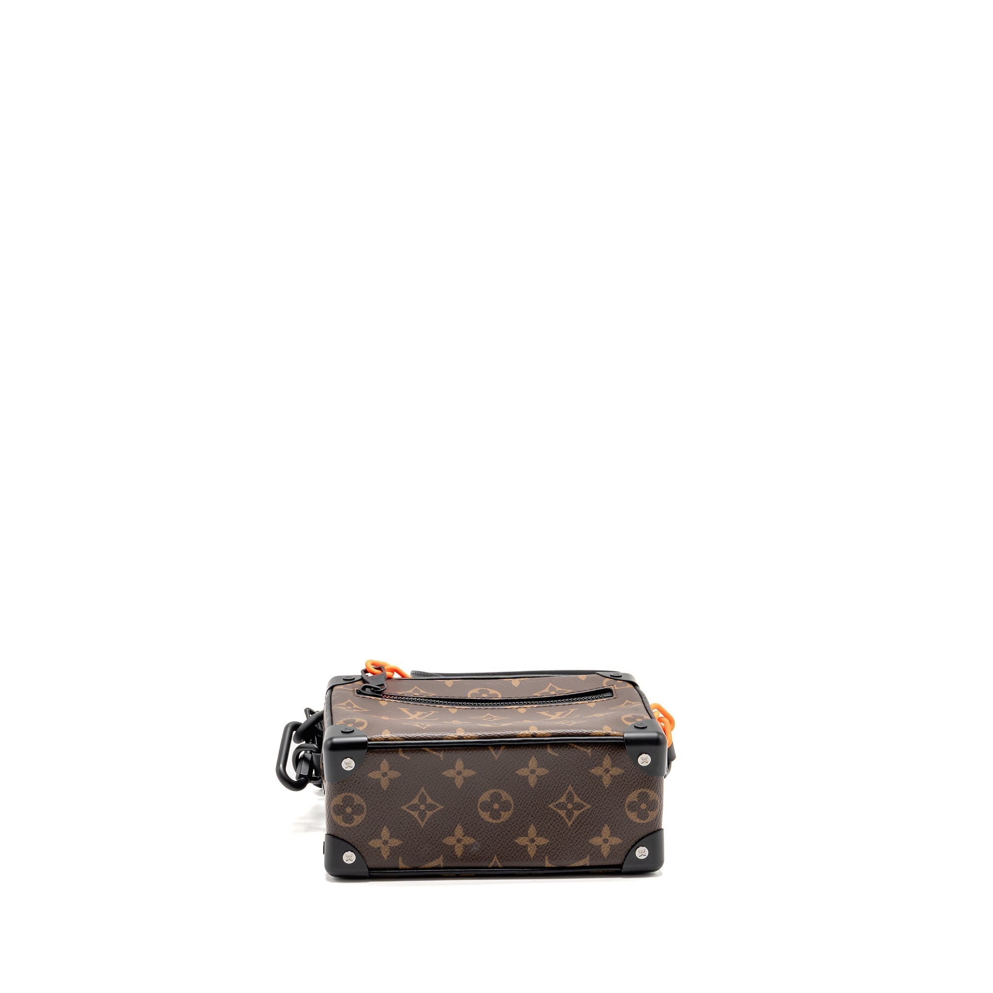 LOUIS VUITTON MINI SOFT TRUNK MONOGRAM CANVAS MARA-BLACK/ORANGE HARDWARE
