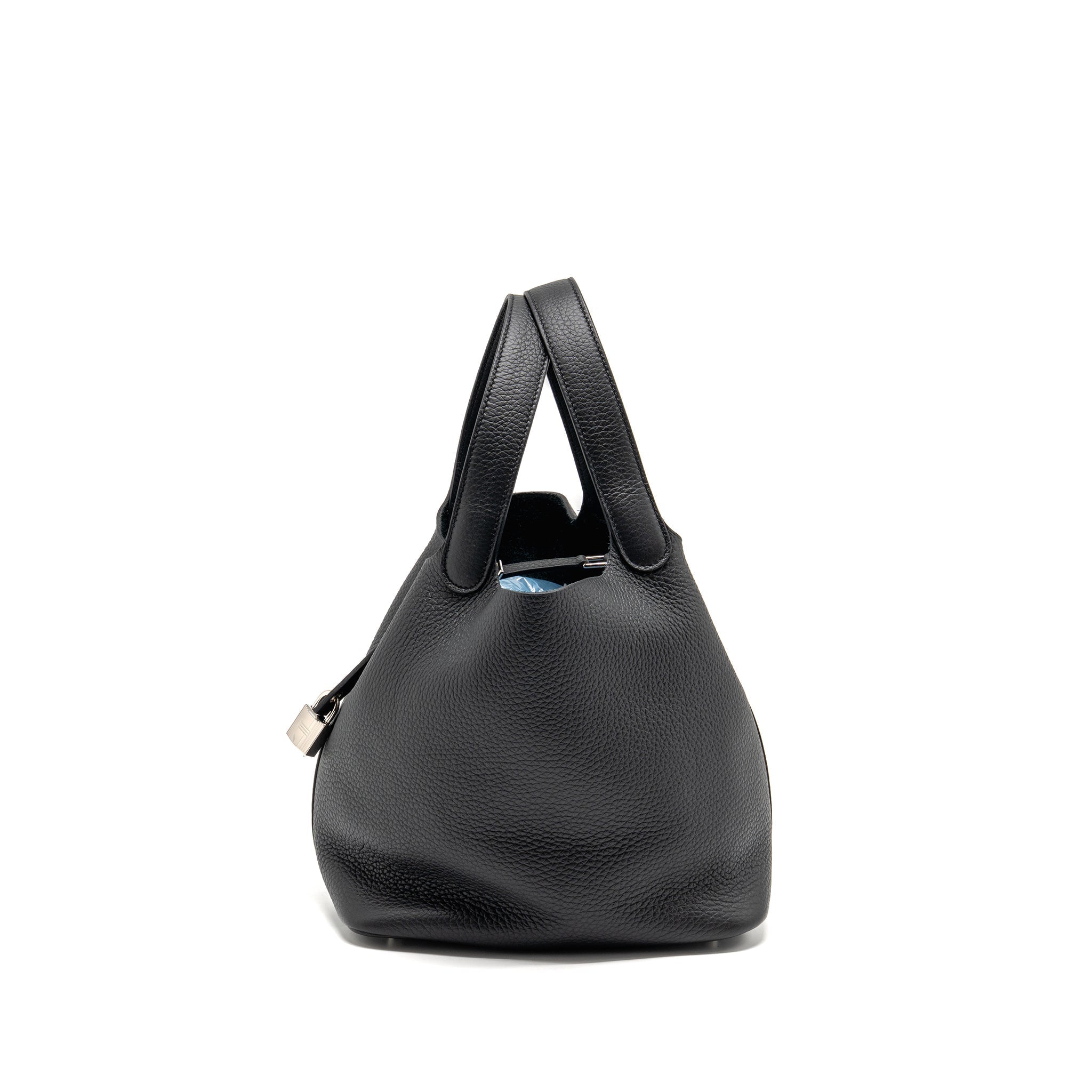HERMES PICOTIN 22 LOCK BAG CLEMENCE BLACK SHW
