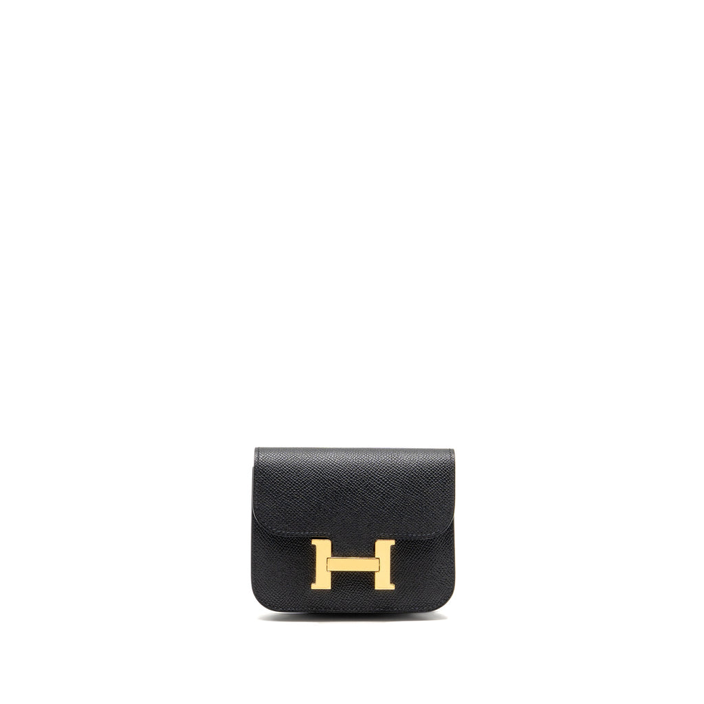 HERMES CONSTANCE SLIM EPSOM BLACK GHW