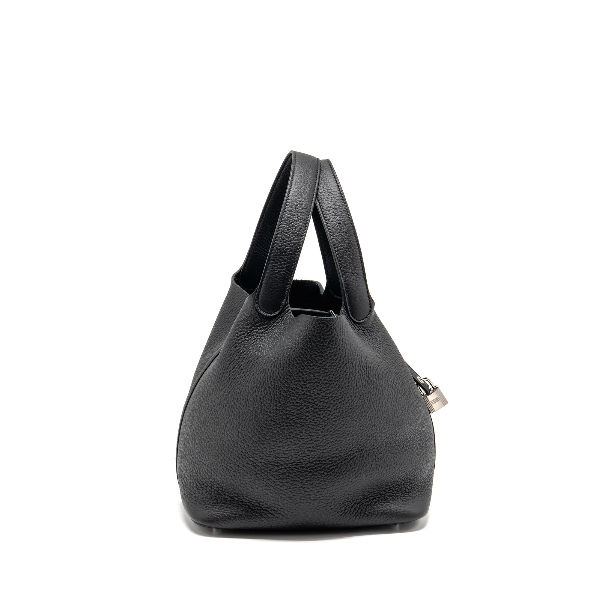 HERMES PICOTIN 22 LOCK BAG CLEMENCE BLACK SHW