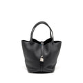 HERMES PICOTIN 22 LOCK BAG CLEMENCE BLACK SHW
