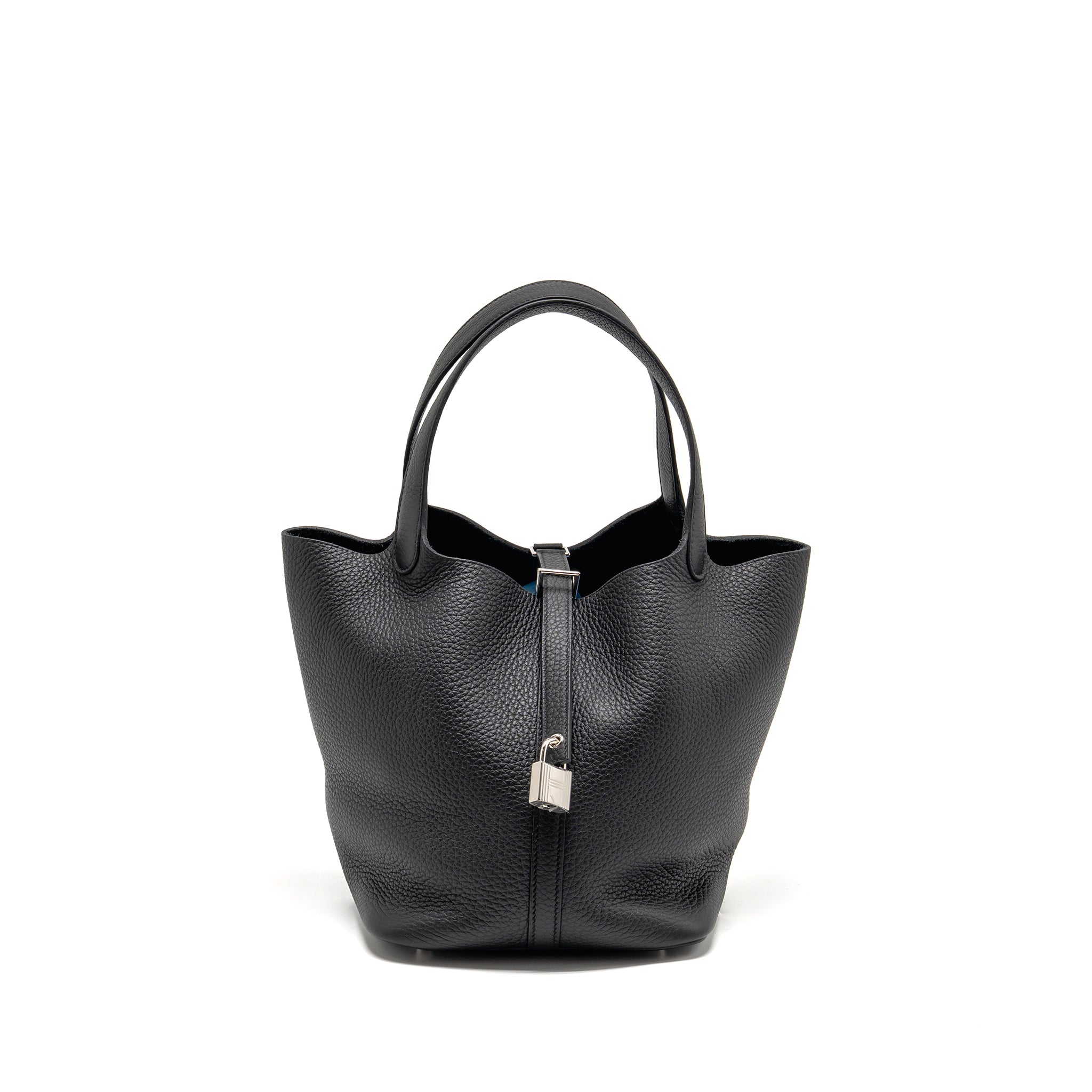 HERMES PICOTIN 22 LOCK BAG CLEMENCE BLACK SHW