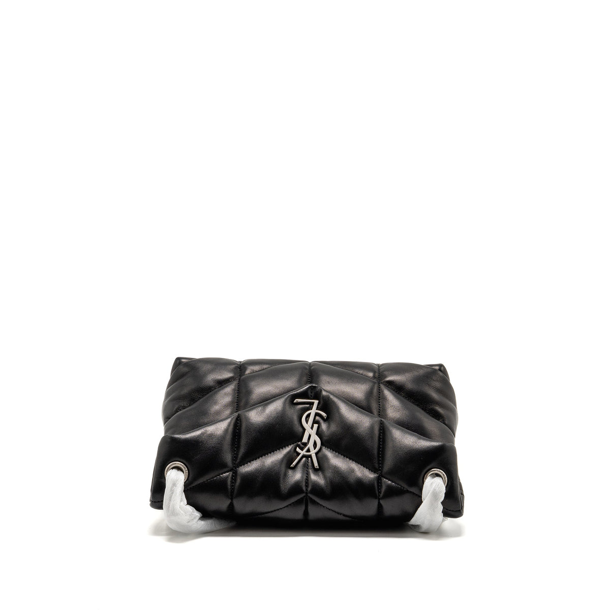 Saint Laurent/YSL Small puffer bag Lambskin black SHW