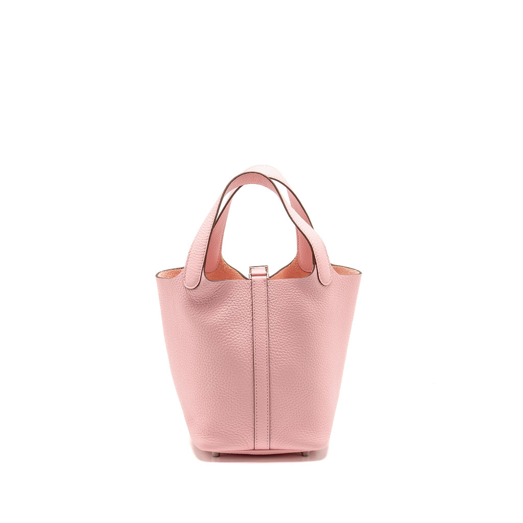 HERMES PICOTIN 18 LOCK BAG CLEMENCE 3Q ROSE SAKURA SHW