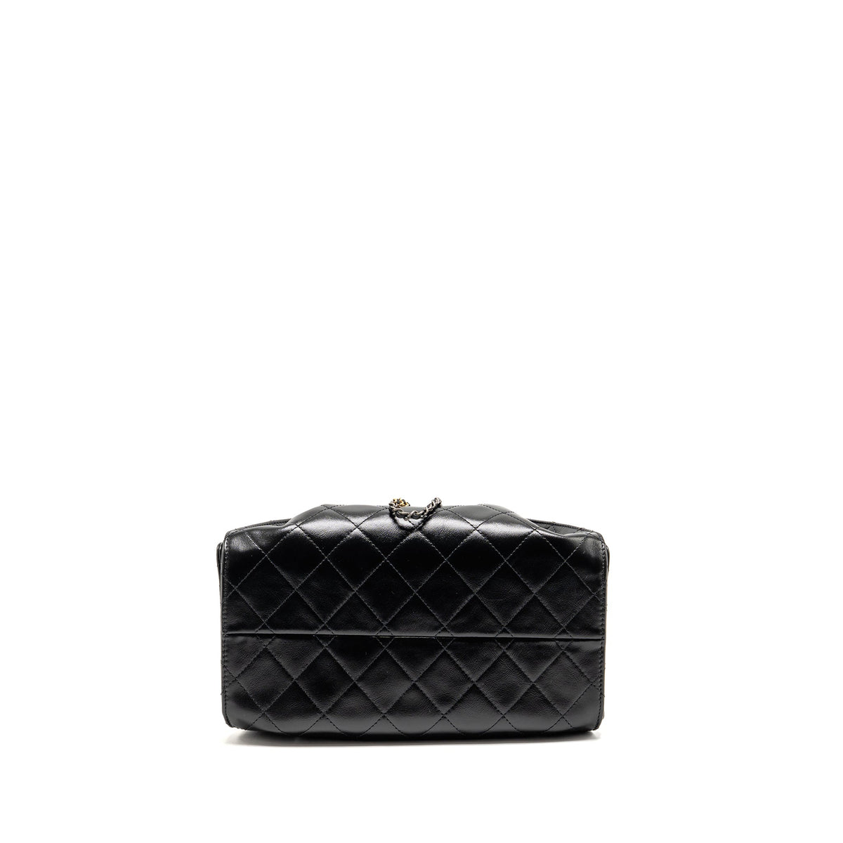 Chanel Small 25 Bag Aged Calfskin Black Multicolour Hardware (Microchip)