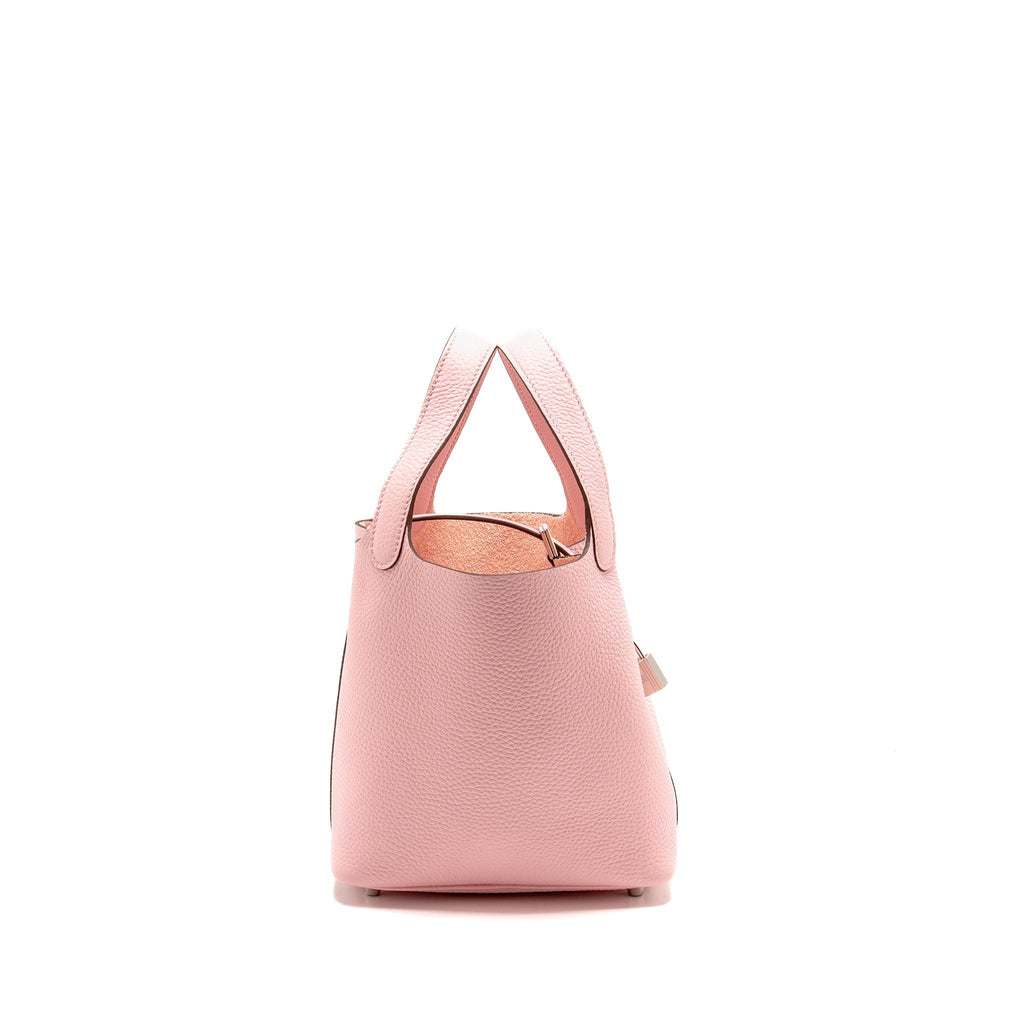 HERMES PICOTIN 18 LOCK BAG CLEMENCE 3Q ROSE SAKURA SHW