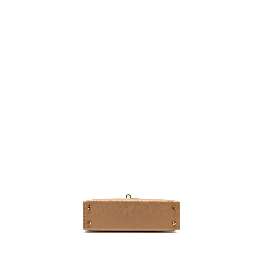 HERMES MINI KELLY II EPSOM CHAI GHW