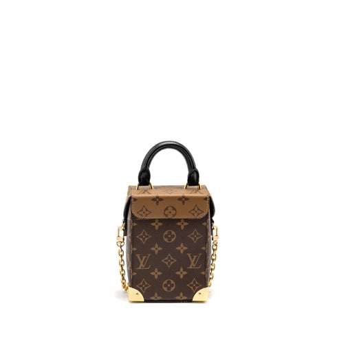 LOUIS VUITTON TOP HANDLE CAMERA BOX MONOGRAM REVERSE CANVAS GHW