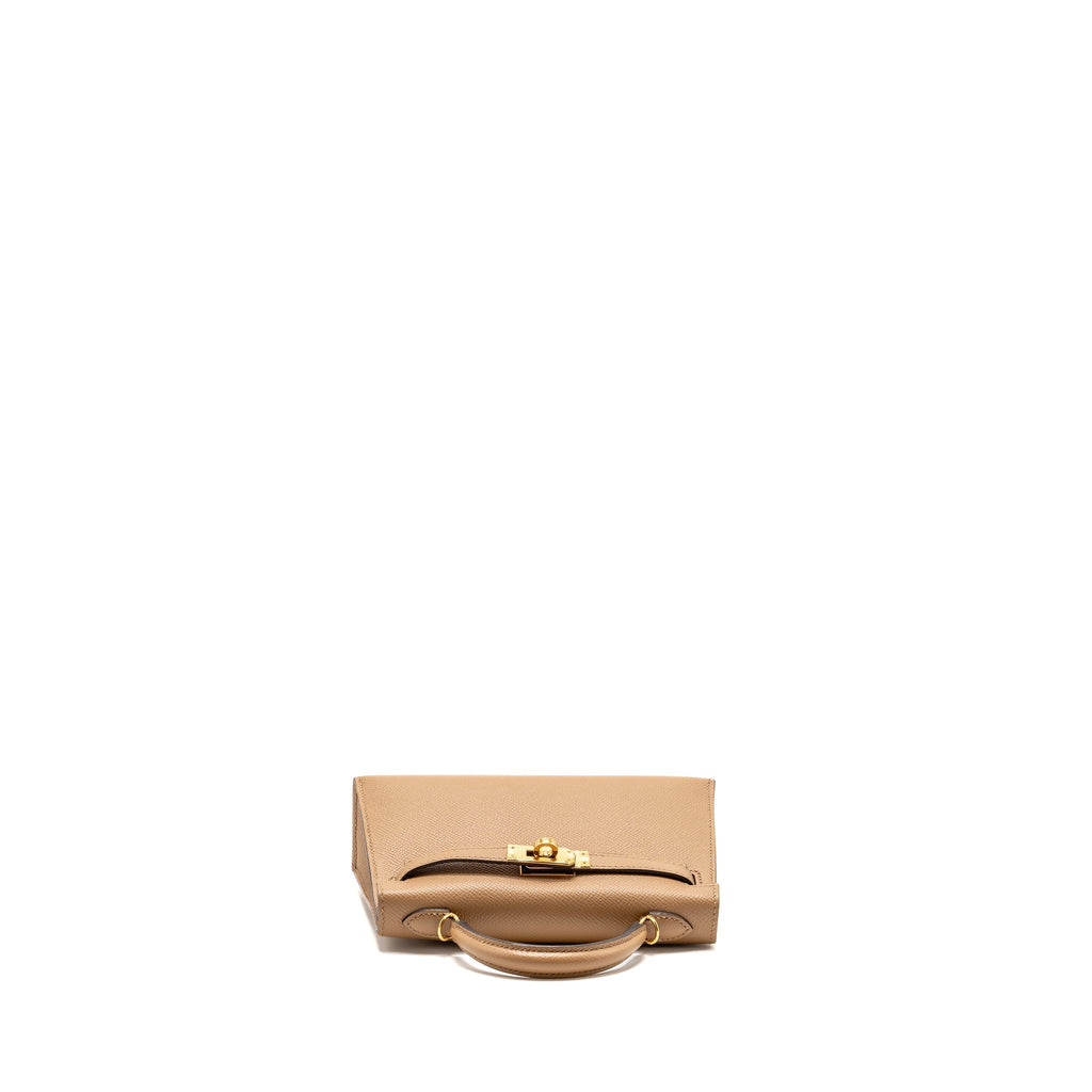 HERMES MINI KELLY II EPSOM CHAI GHW