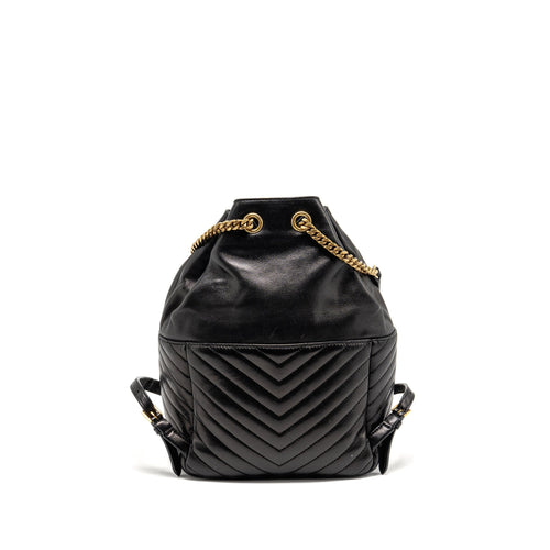 SAINT LAURENT/YSL JOE BACKPACK LAMBSKIN BLACK GHW