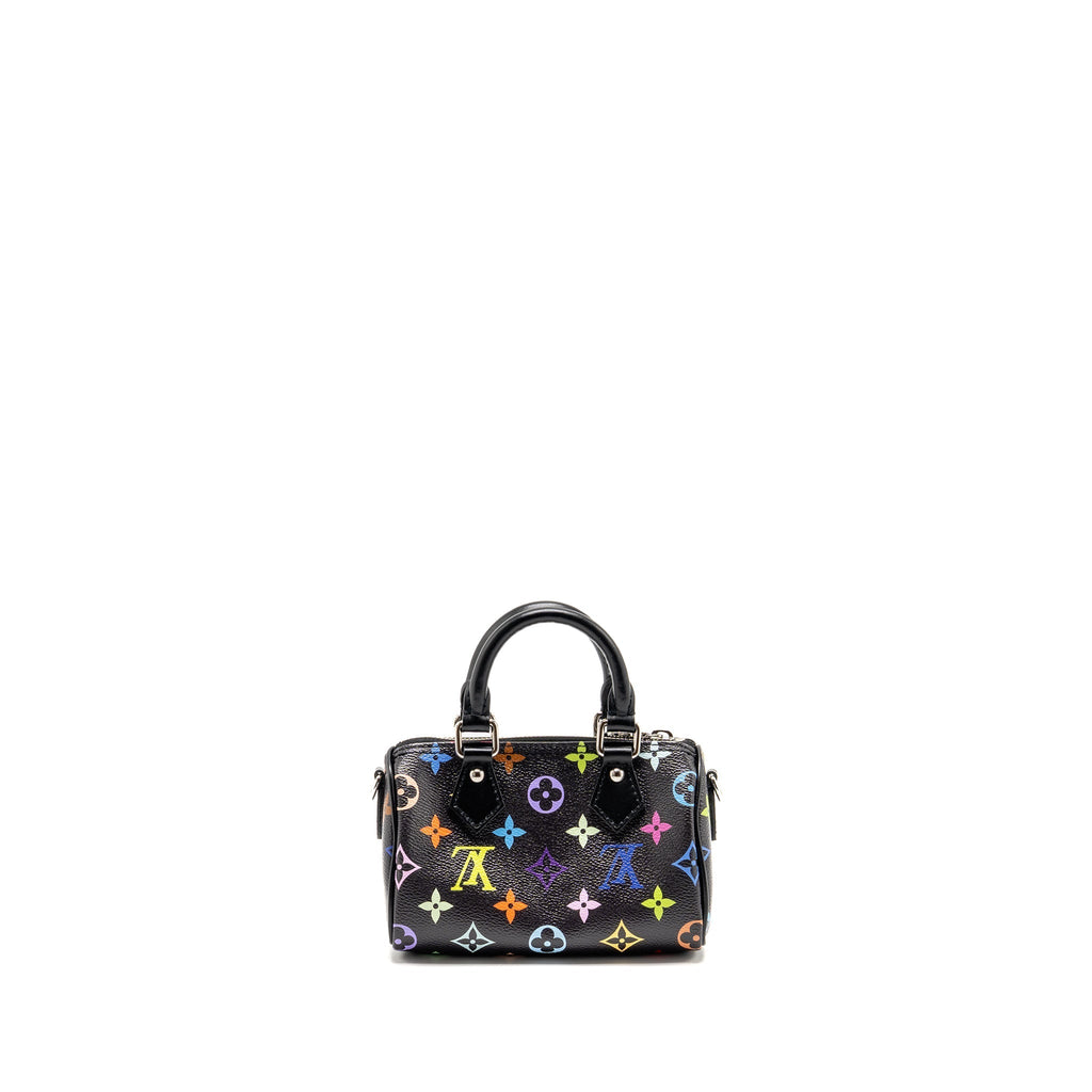 LOUIS VUITTON X TAKASHI MURAKAMI NANO SPEEDY MULTICOLOURED MONOGRAM CANVAS BLACK SHW
