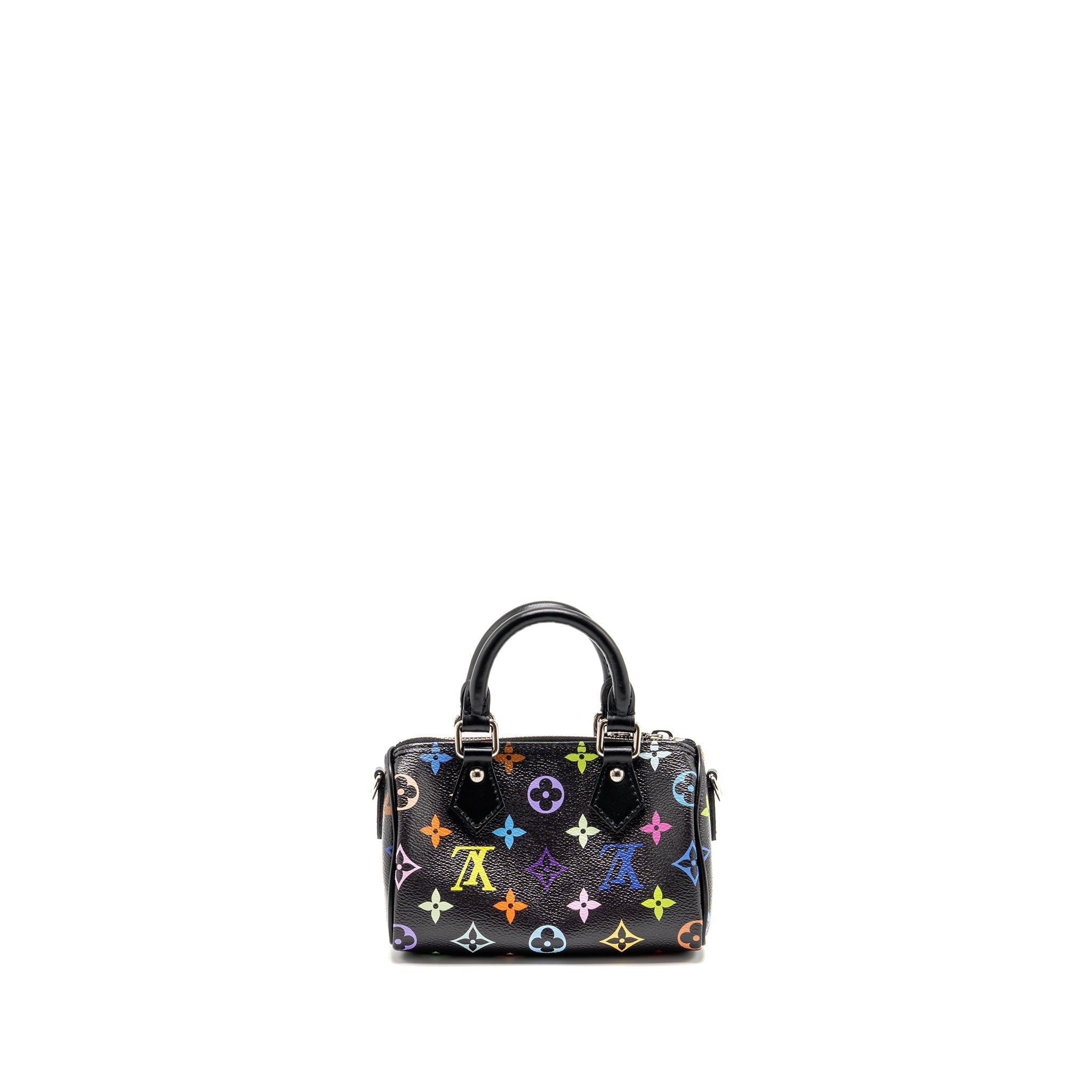LOUIS VUITTON X TAKASHI MURAKAMI NANO SPEEDY MULTICOLOURED MONOGRAM CANVAS BLACK SHW