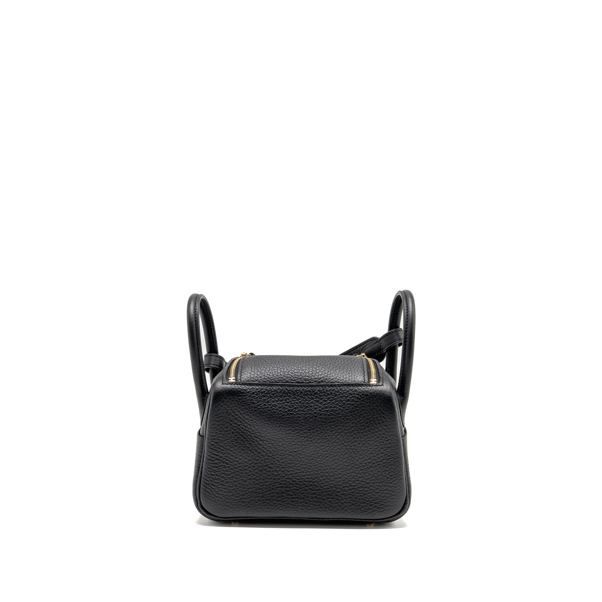 HERMES MINI LINDY II CLEMENCE BLACK GHW