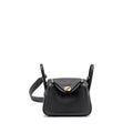 HERMES MINI LINDY II CLEMENCE BLACK GHW