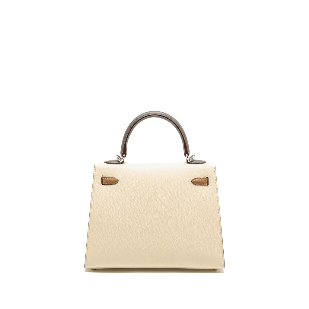 HERMES KELLY 25 EPSOM NATA/CHAI/GRIS MEYER SHW