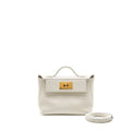 HERMES MINI 24/24 2424-21 BAG EVERCOLOR/SWIFT BLANC GHW