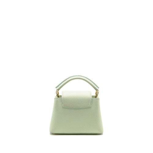 Louis Vuitton Capucines Mini Taurillon Vert d’eau Green LGHW