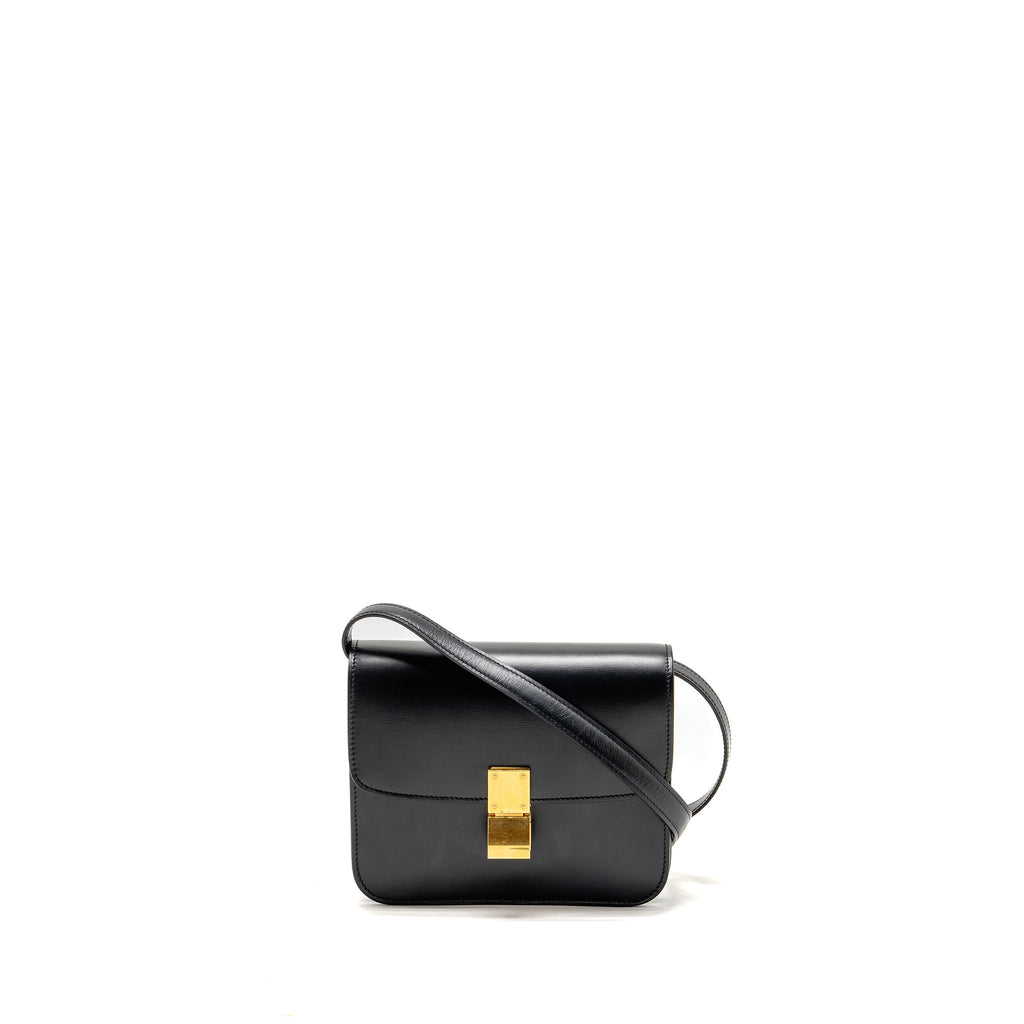 Celine Teen Classic Box Bag Calfskin Black GHW