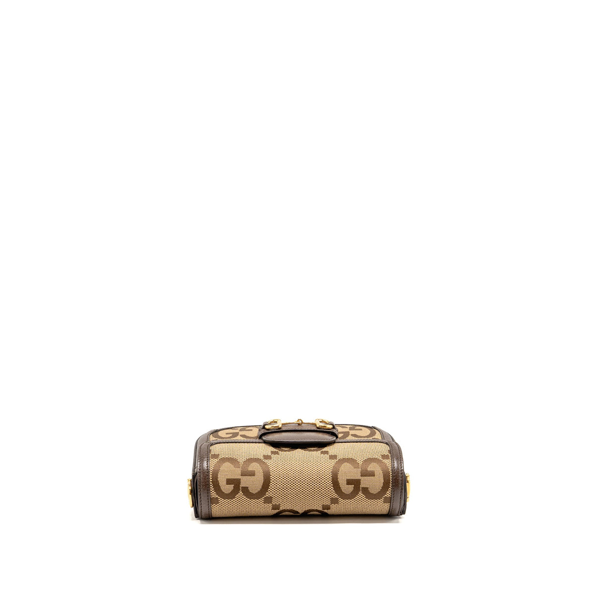 Gucci Horsebit 1955 small shoulder bag giant GG supreme canvas beige/brown GHW