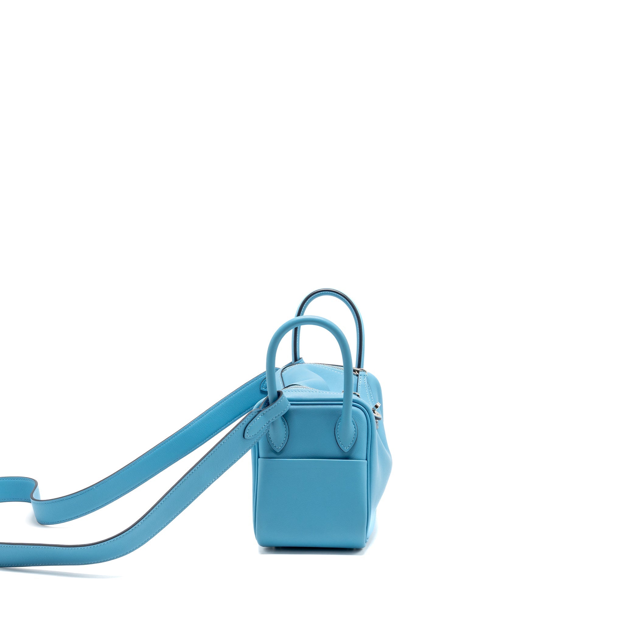 HERMES MINI LINDY SWIFT BLUE DE NORD SHW