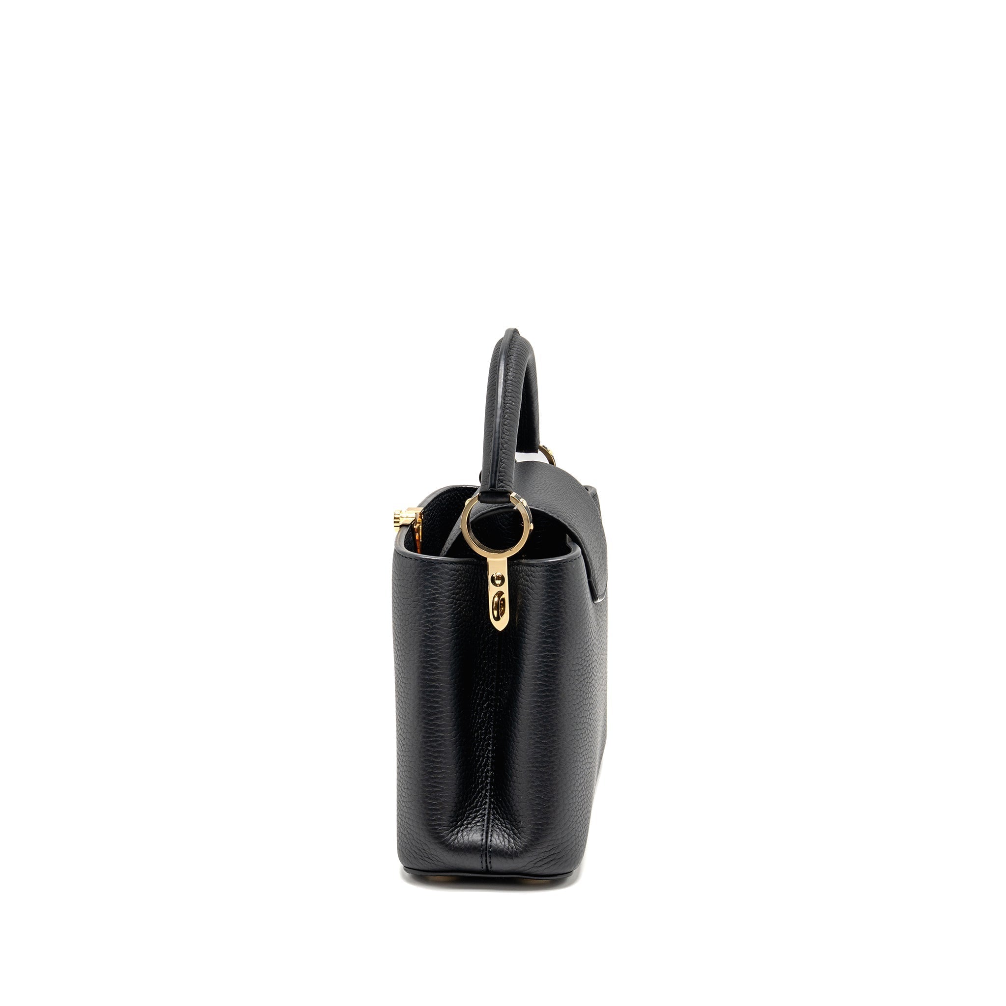 LOUIS VUITTON MURAKAMI LIMITED EDITION CAPUCINES BB TAURILLON LEATHER BLACK GHW