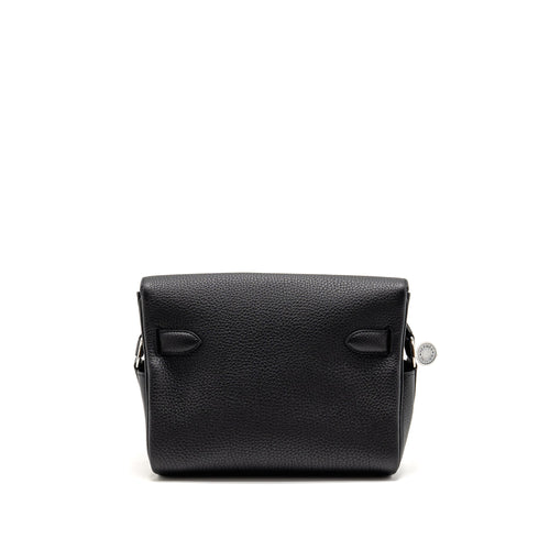 Hermes Kelly Messenger PM Bag Togo Black SHW