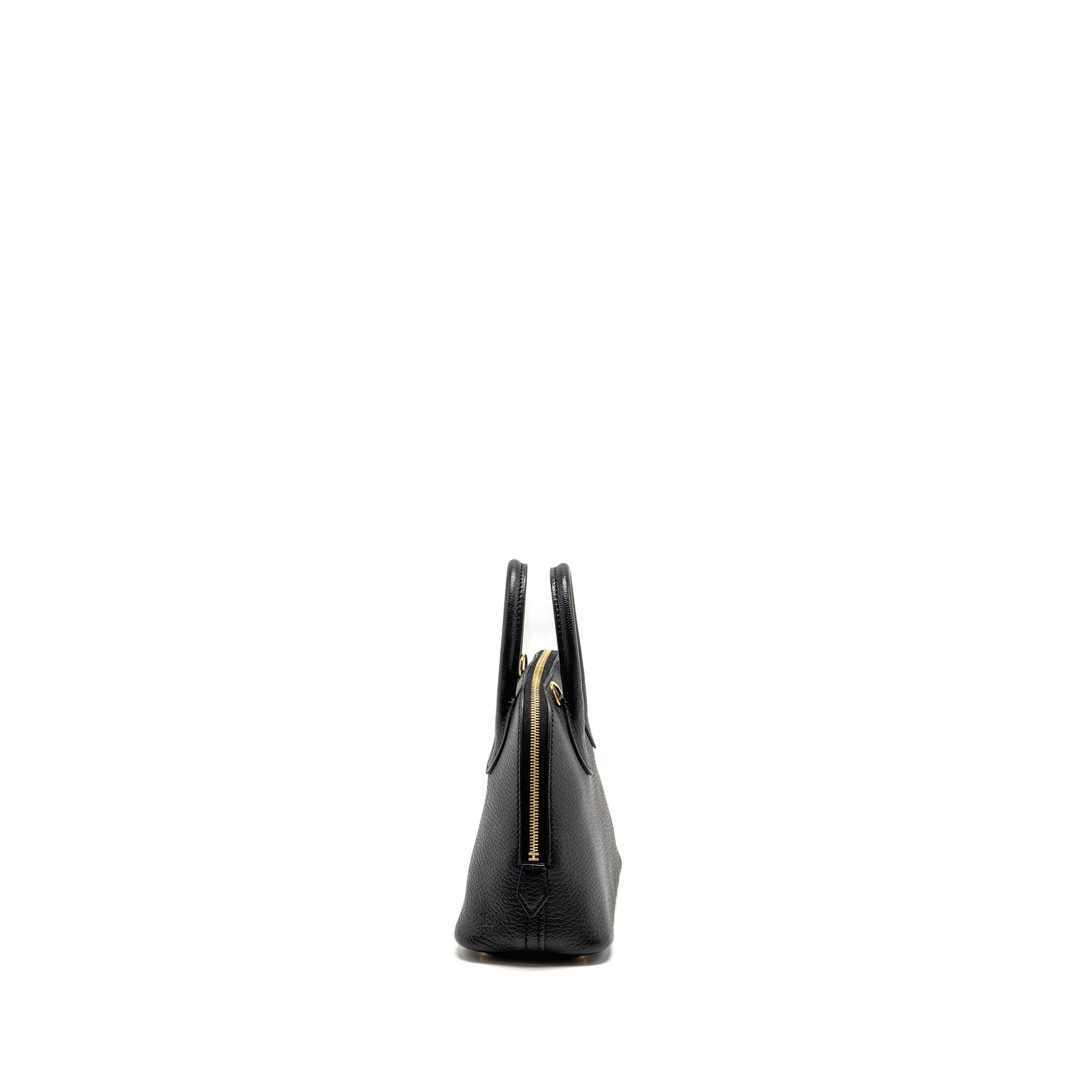 HERMES MINI BOLIDE CHEVRE MYSORE BLACK GHW
