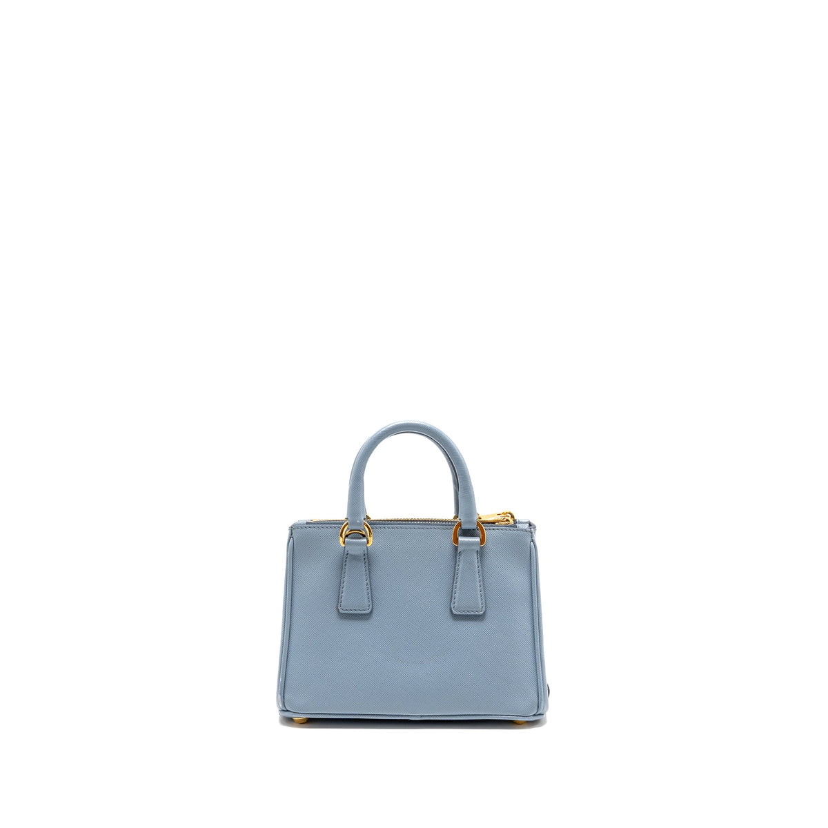 Prada Galleria Saffiano Mini Tote Bag leather light blue GHW