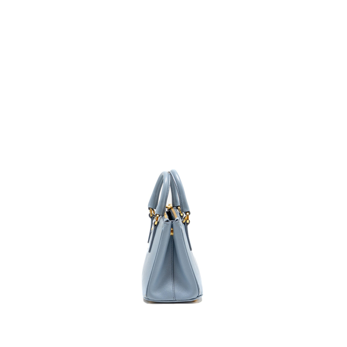 Prada Galleria Saffiano Mini Tote Bag leather light blue GHW