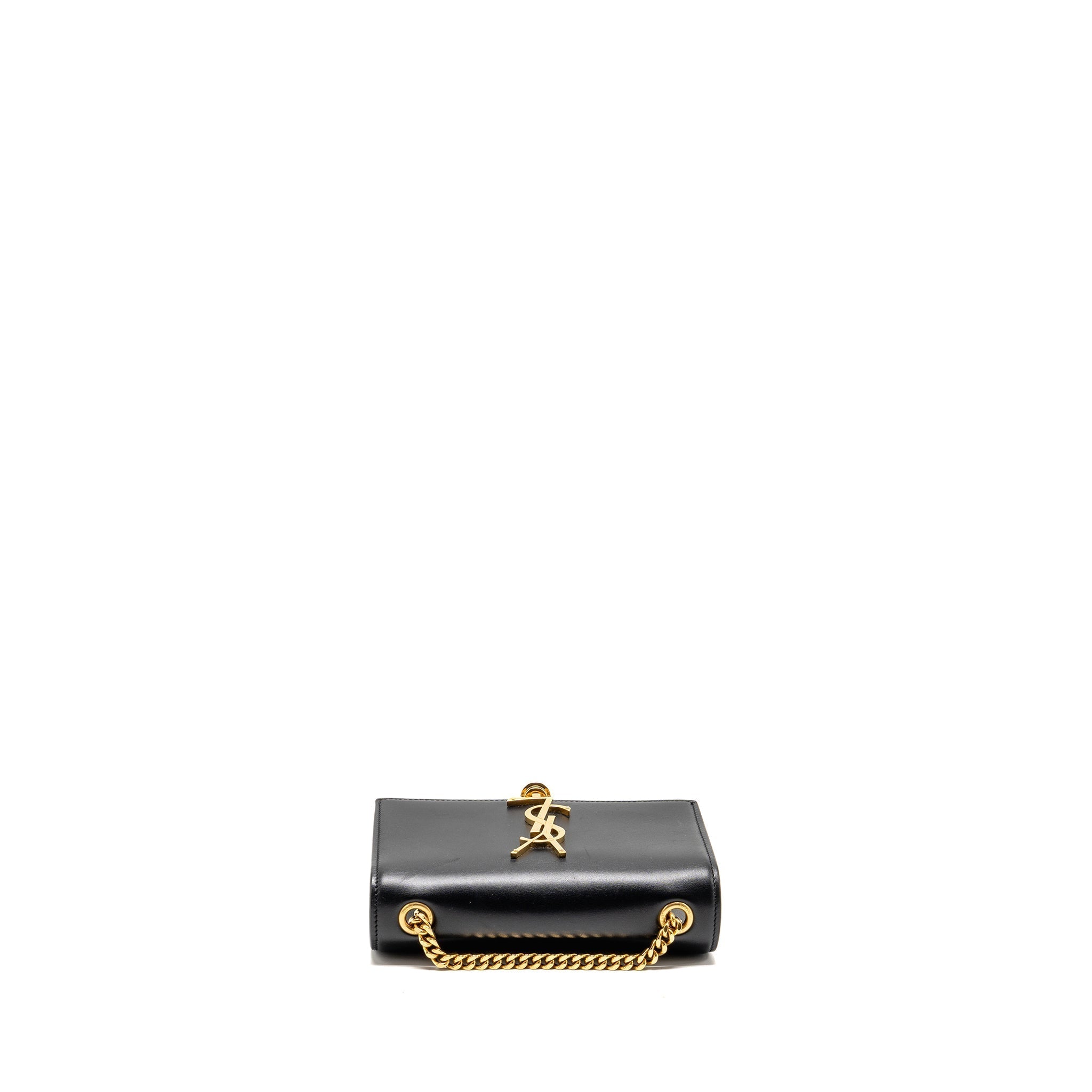 SAINT LAURENT/YSL MINI KATE TASSEL BAG CALFSKIN BLACK GHW