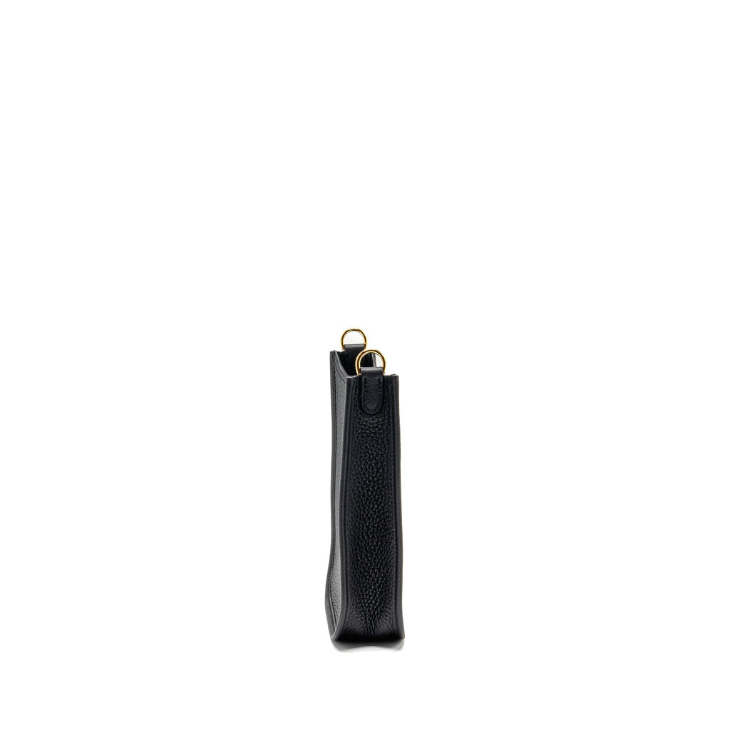 HERMES MINI EVELYNE CLEMENCE BLACK GHW