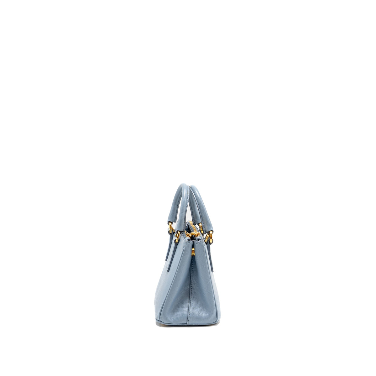 Prada Galleria Saffiano Mini Tote Bag leather light blue GHW