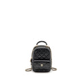 CHANEL MINI BACKPACK / CROSSBODY BAG CAVIAR BLACK LGHW (MICROCHIP)