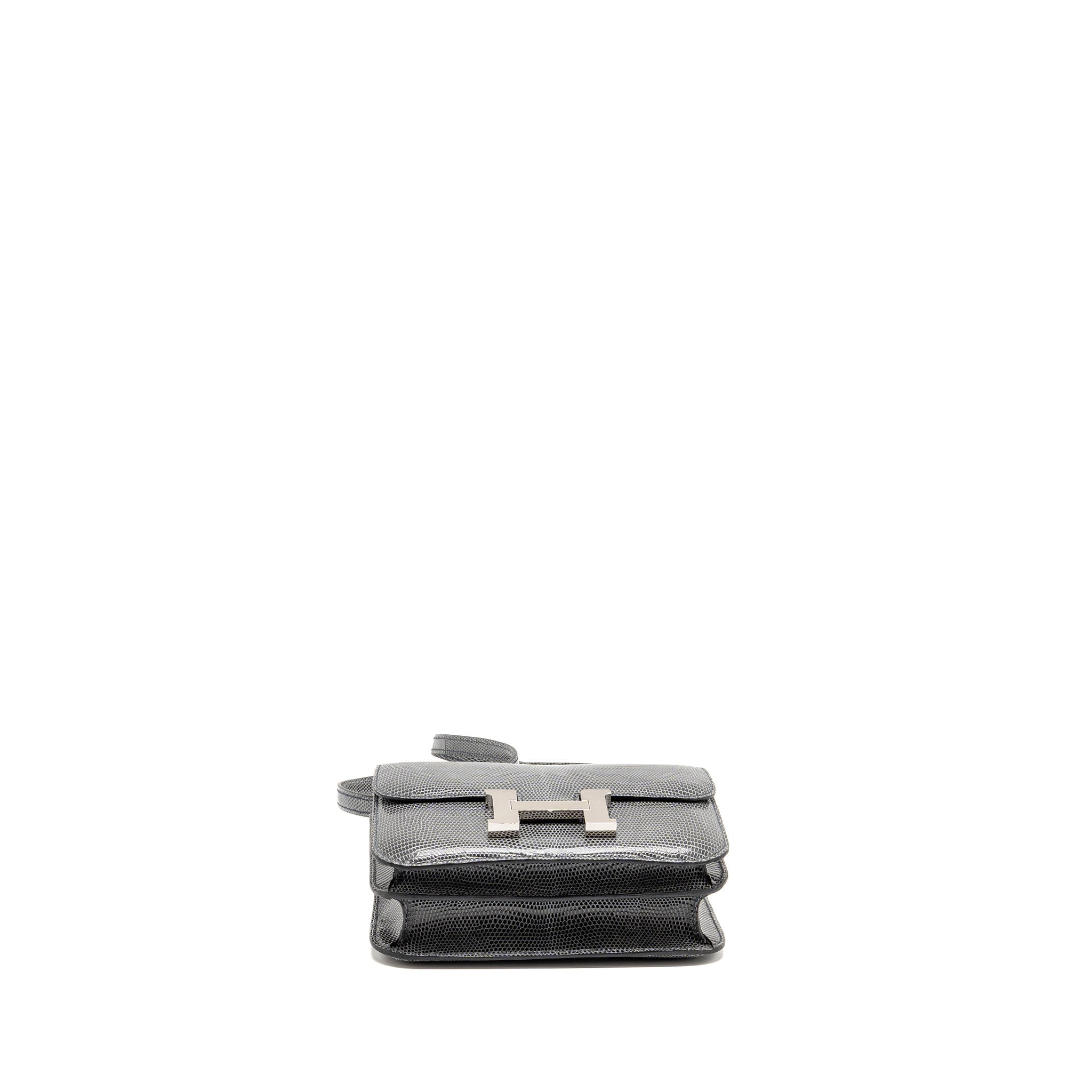 HERMES MINI CONSTANCE LIZARD NILOTICUS ARDOISE SHW