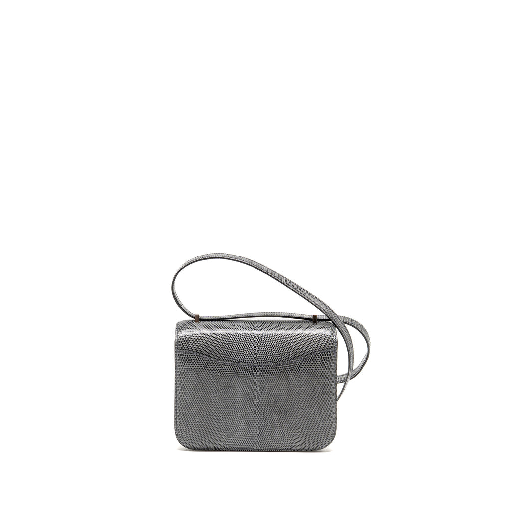 HERMES MINI CONSTANCE LIZARD NILOTICUS ARDOISE SHW