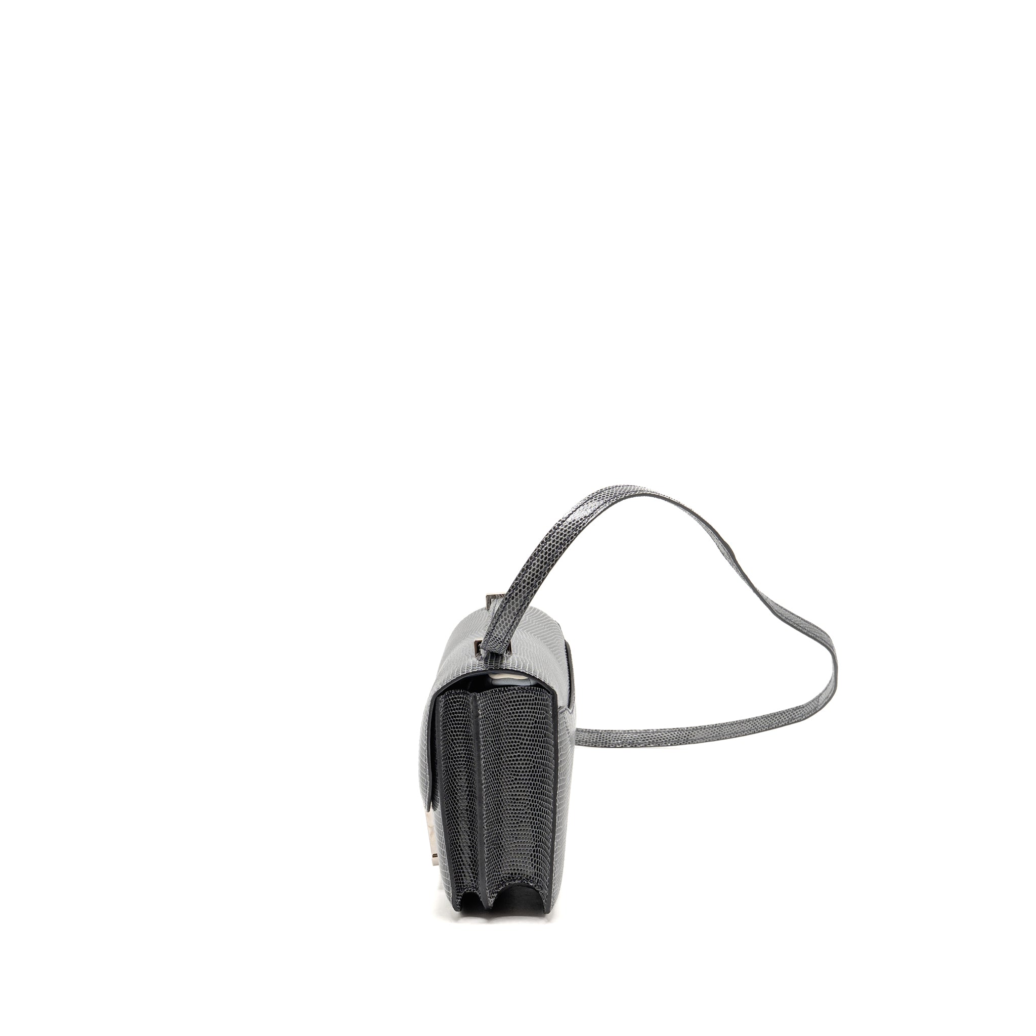 HERMES MINI CONSTANCE LIZARD NILOTICUS ARDOISE SHW