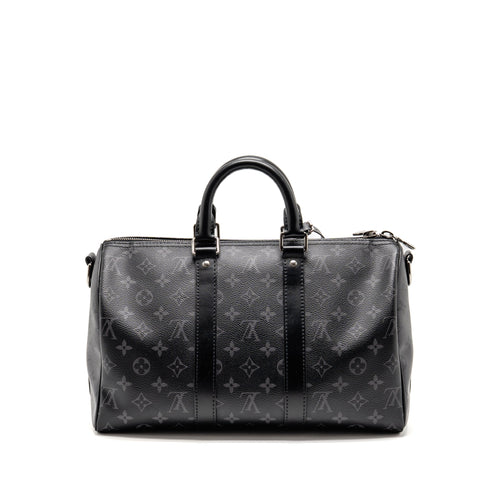 Louis Vuitton Keepall bandouliere 35 Monogram Eclipse coated canvas SHW