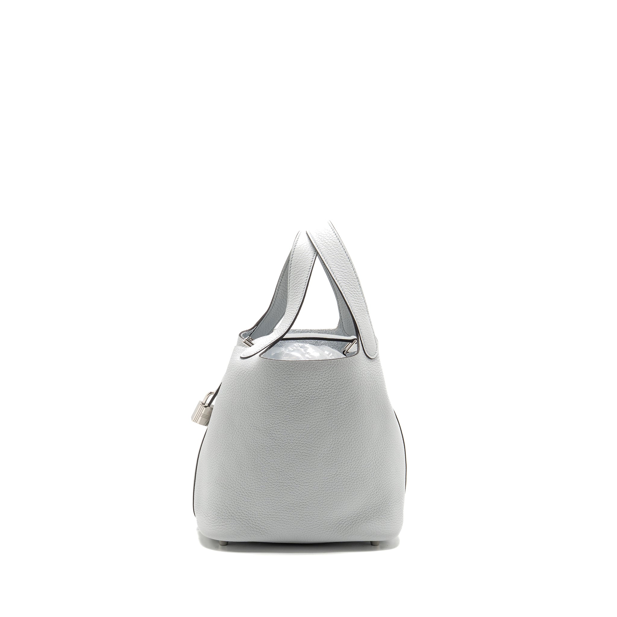 HERMES PICOTIN 18 LOCK BAG CLEMENCE BLEU PALE SHW