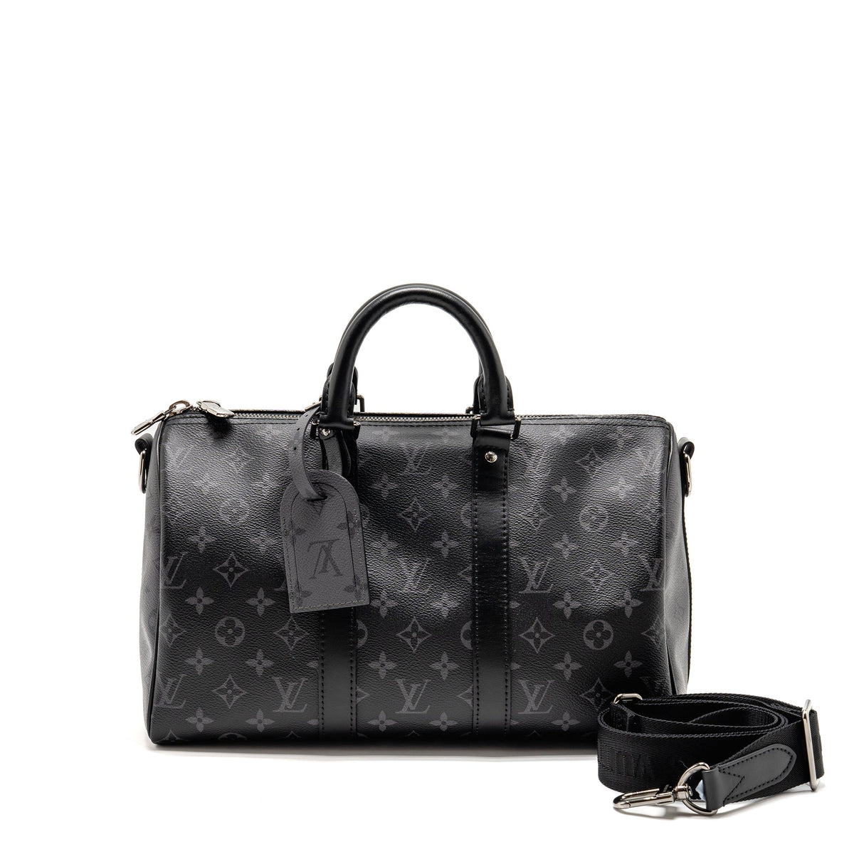 Louis Vuitton Keepall bandouliere 35 Monogram Eclipse coated canvas SHW